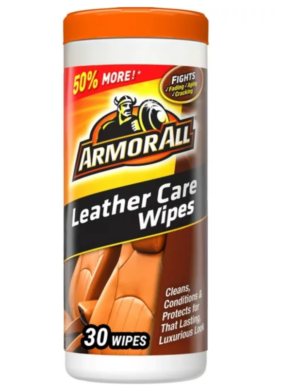 ARMOR ALL LEATHER WIPES 30 CT