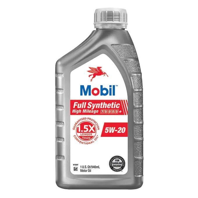 MOBIL FULL SYNTHETIC HIGH MILEAGE 5W-20 / 1 QT