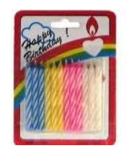 BIRTHDAY CANDLE 24 CT