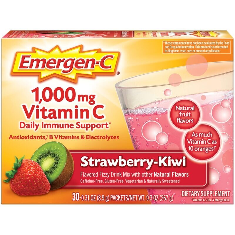 EMERGEN-C VITAMIN C 30 CT KIWI STRAWBERRY