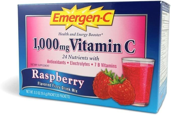 EMERGEN-C VITAMIN C 30 CT RASPBERRY