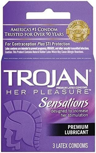 TROJAN CONDOM 3 CT HER PLEASURE
