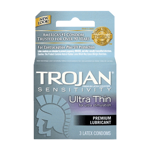 TROJAN CONDOM 3 CT ULTRA THIN GREY