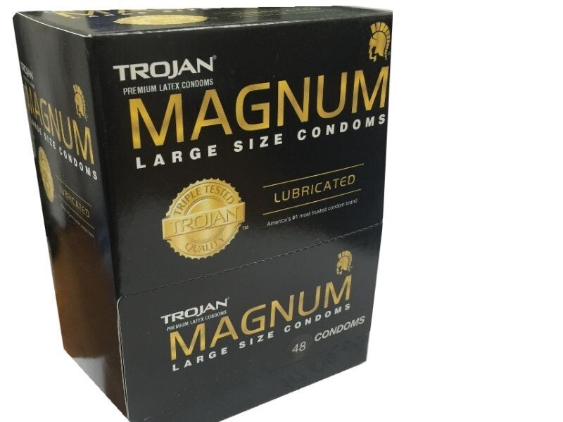 TROJAN CONDOM 48 CT MAGNUM BOX