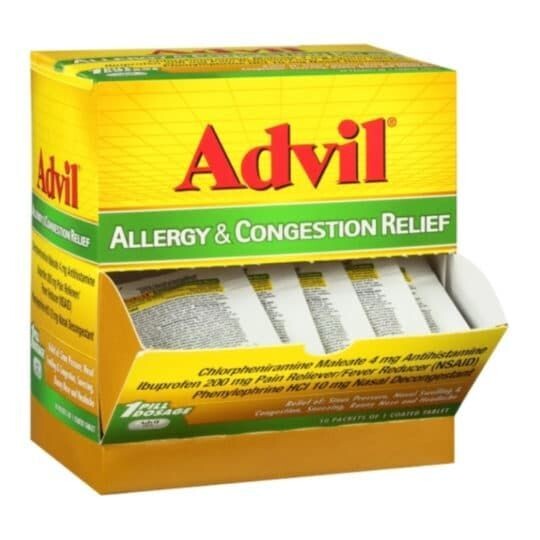 ADVIL ALLERGY & CONGESTION 1 CT DISPENSER BOX