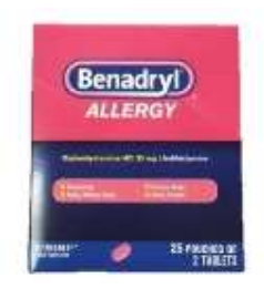 BENADRYL ALLERGY RELIEF 2 CT TABLET BOX