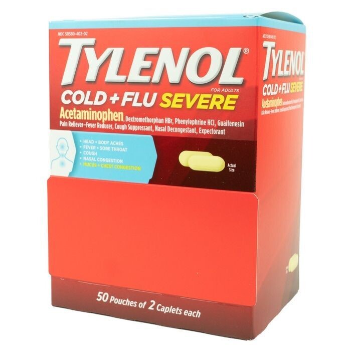 TYLENOL COLD & FLU 2 CT BOX