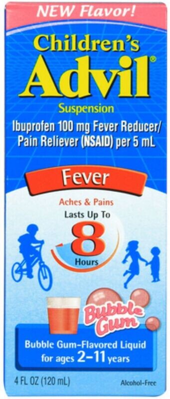 ADVIL 4 OZ CHILDERN SUSPENSION BUBBLE GUM