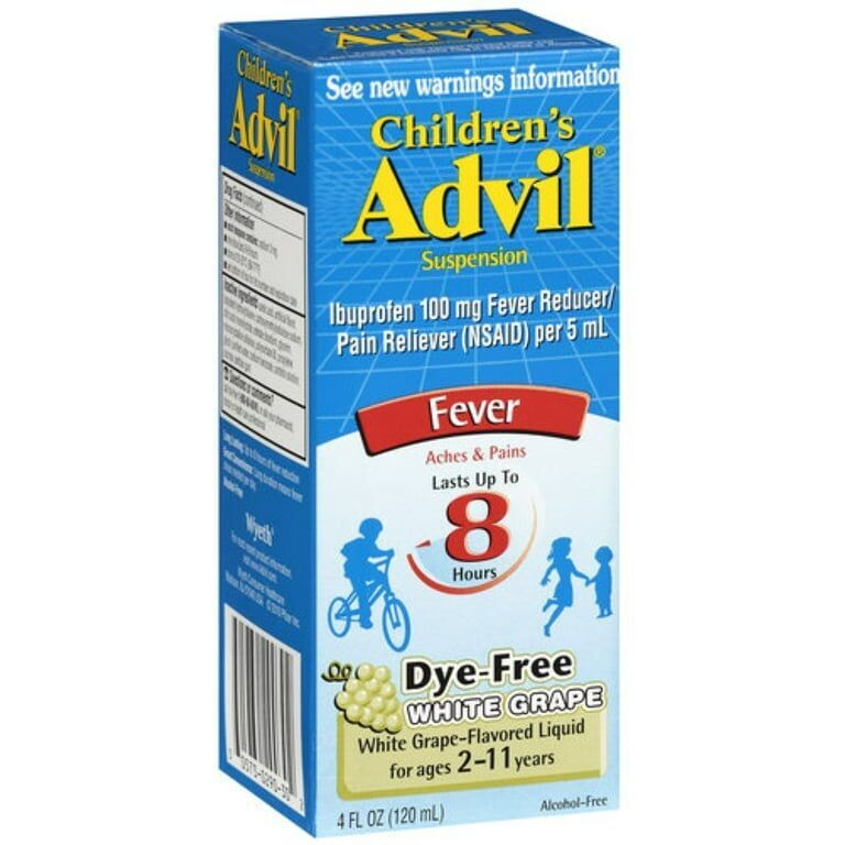 ADVIL CHILDREN LIQUID 4 OZ WHITE GRAPE