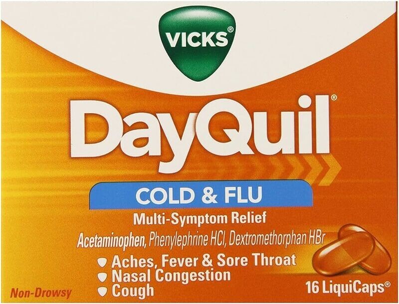 DAYQUIL COLD & FLU 16 CT CAPLETS