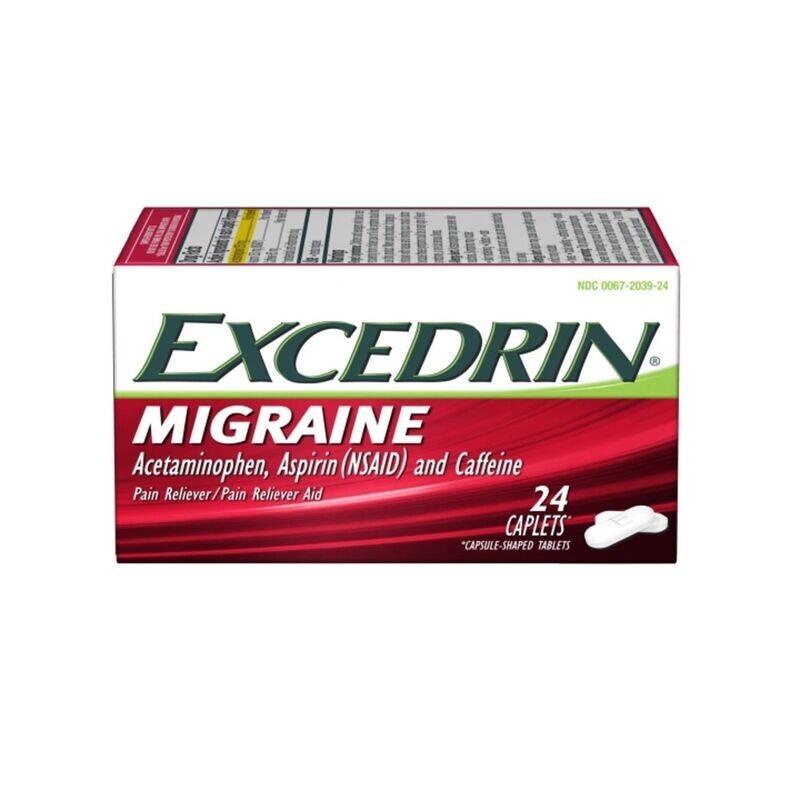 EXCEDRIN CAPLETS 24 CT MIGRAINE