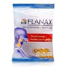 FLANAX THROAT LOZENGES BAGS 30 CT