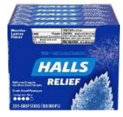 HALLS COUGH DROPS 9 CT COOL WAVE MENTHOL UK