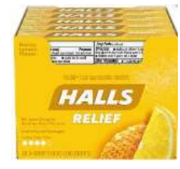 HALLS COUGH DROPS 9 CT HONEY LEMON UK
