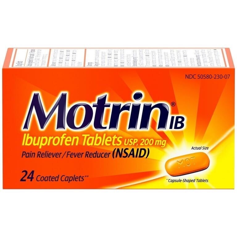MOTRIN CAPLET 24 CT