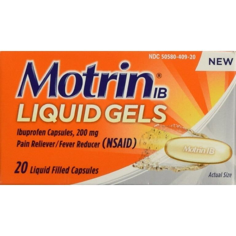 MOTRIN LIQUID GEL 20 CT