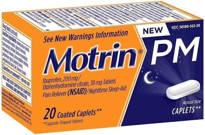 MOTRIN PM CAPLET 20 CT