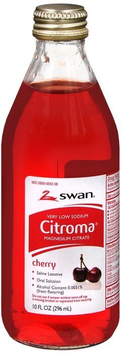 SWAN CITRATE OF MAGNESIA LAXATIVE 10 OZ CHERRY