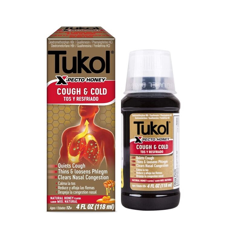 TUKOL COUGH & COLD SYRUP 4 OZ X-PECTO HONEY