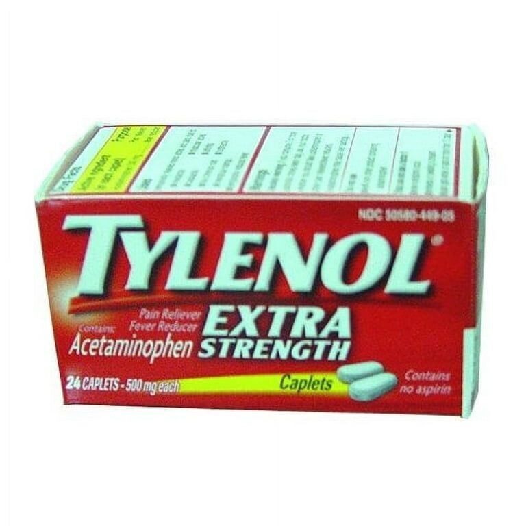 TYLENOL CAPLETS EXTRA STRENGTH 24 CT CAP EX-