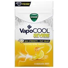 VICKS VAPO COOL DROPS 18 CT HONEY LEMON CHILL