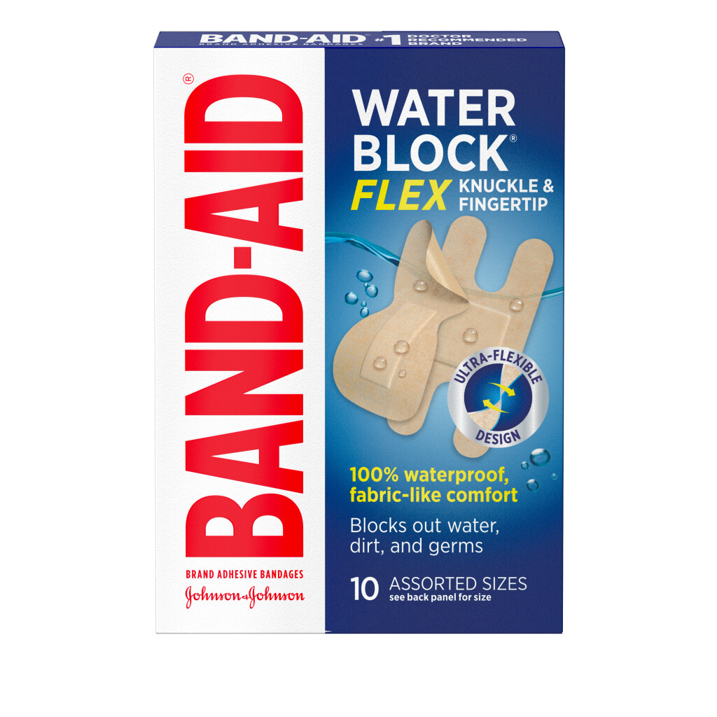 BAND-AID BANDAGE 10 CT WATERBLOCK