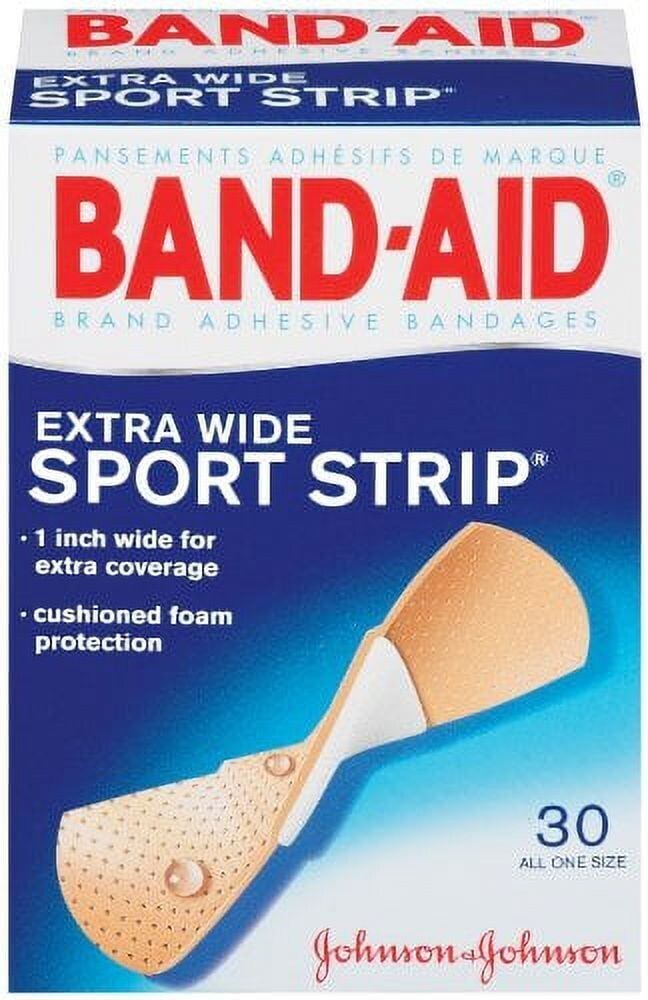 BAND-AID BANDAGE 30 CT SPORT