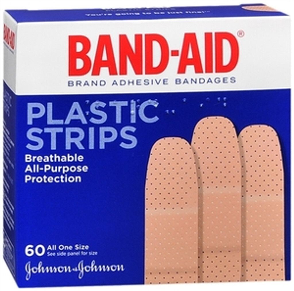 BAND-AID BANDAGE 60 CT PLASTIC