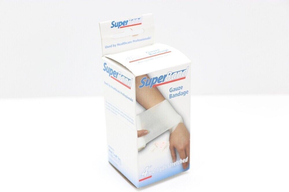 SUPERBAND BANDAGE 4 IN GAUZE BOXED