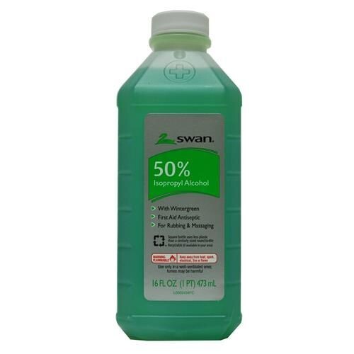 SWAN RUBBING ALCOHOL 16 OZ 50% WINTERGREEN
