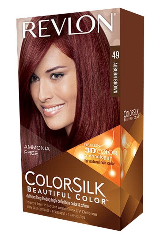 COLOR SILK HAIR COLOR 1 PK # 49 AUBURN BROWN