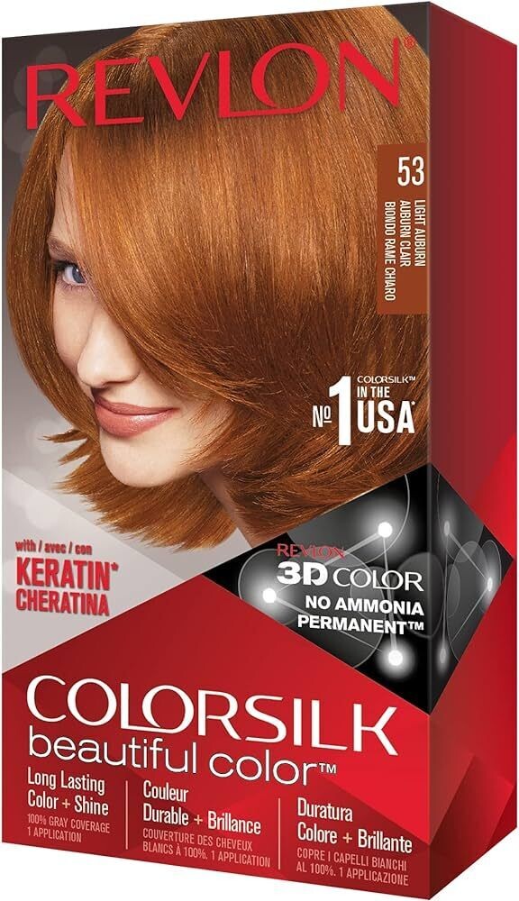 COLOR SILK HAIR COLOR 1 PK # 50 LIGHT AUBURN