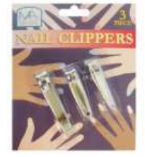 MONICA ASHLEY NAIL CLIPPER SET 3 CT ASSORTED SIZES