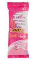 BIC TWIN RAZOR 6 CT LADY