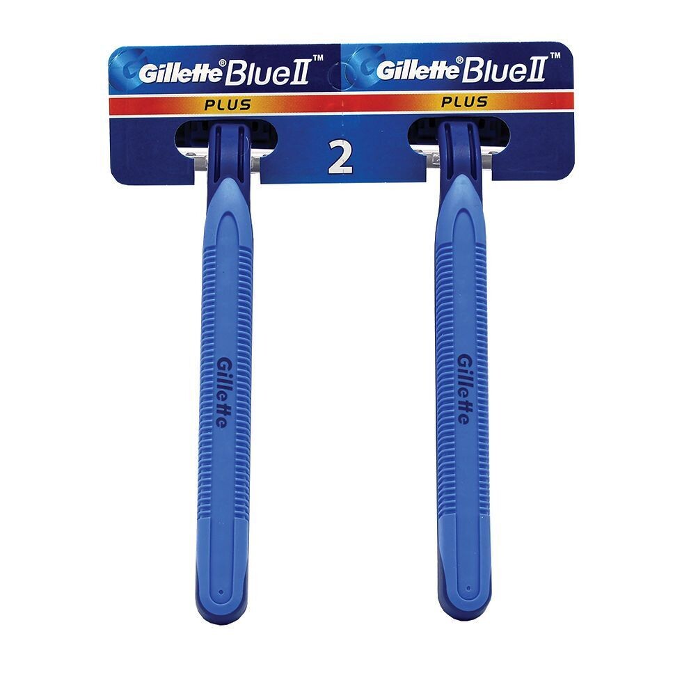 GILLETTE BLUE II PLUS 2 CT SENSITIVE RAZOR BOARD