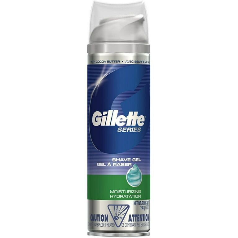 GILLETTE SHAVING GEL 7 OZ MOISTURIZING WITH COCO
