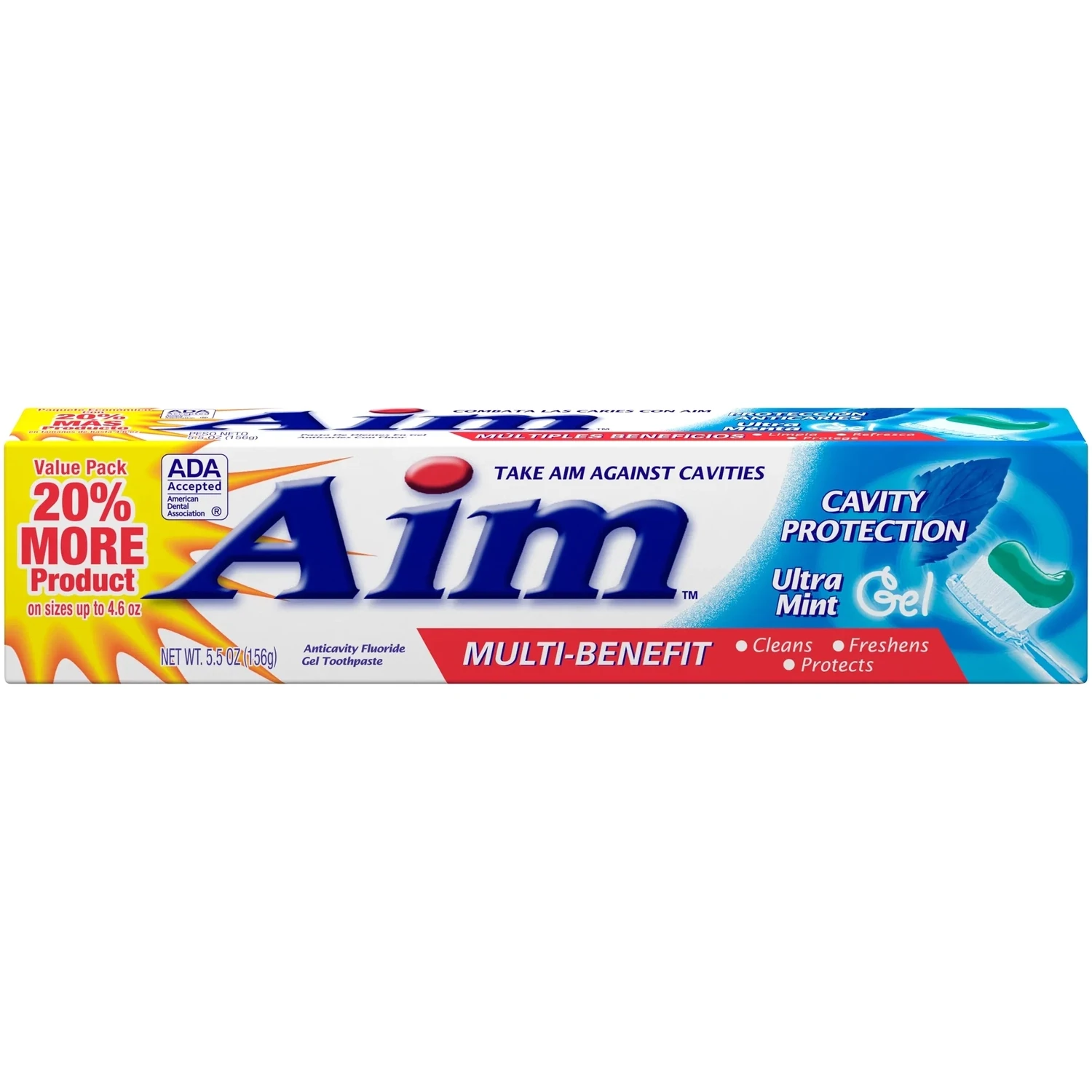 AIM TOOTHPASTE 5.5 OZ CAVITY PROTECTION ULTRA MINT GEL