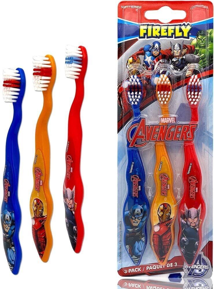SMILE GUARD TOOTHBRUSH 3 PK FIREFLY AVENGERS