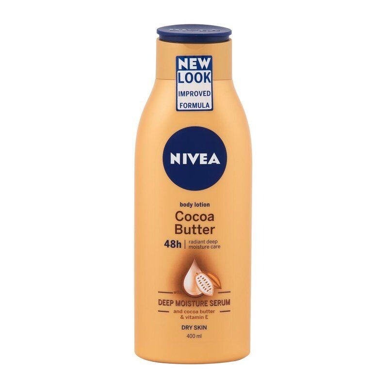 NIVEA BODY LOTION 400 ML COCOA BUTTER 48H 5 IN 1 VIT-E