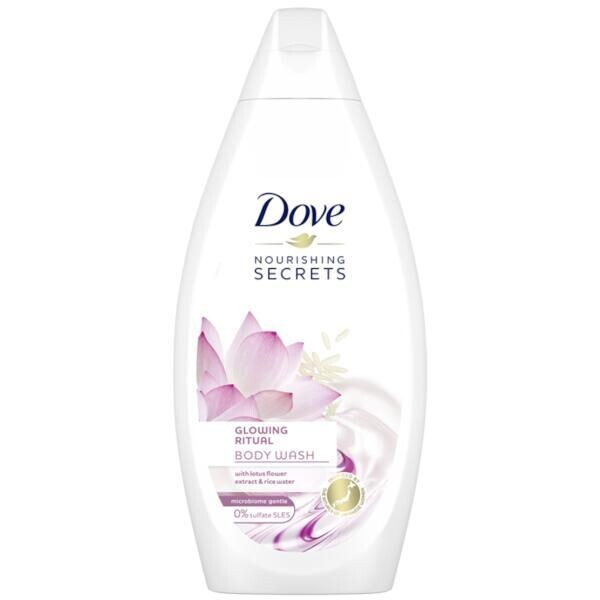 DOVE BODY WASH 400 ML / 13.5 OZ GLOWING WITH LOTUS