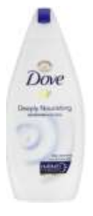 DOVE BODY WASH 500 ML / 16.9 OZ ALMOND CREAM