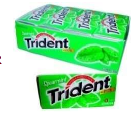 TRIDENT GUM 14 STK SPEARMINT