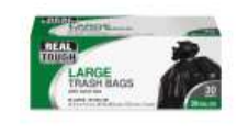 REAL TOUGH TRASH BAG 39 GL 30 CT TWIST TIE BLACK
