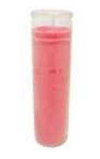 7 DAY CANDLE 9 IN PINK