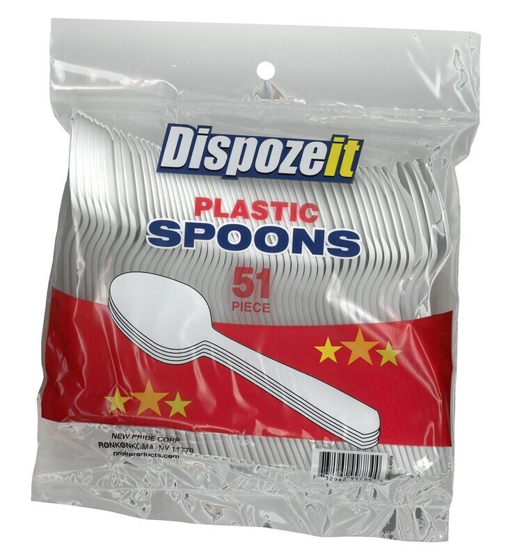 DISPOZIT PLASTIC CUTLERY 51 CT SPOON