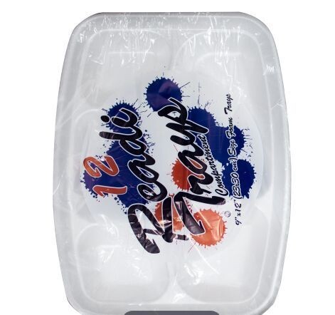 READI FOAM COMPARTMENTAL TRAY 9 X 12 IN 12 CT