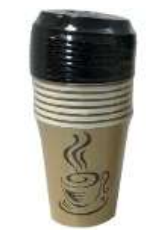 DISPOZEIT HOT PAPER CUP 8 OZ 8 CT WITH 8 LIDS