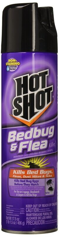 HOT SHOT BEDBUG & FLEA KILLER SPRAY 17.5 OZ