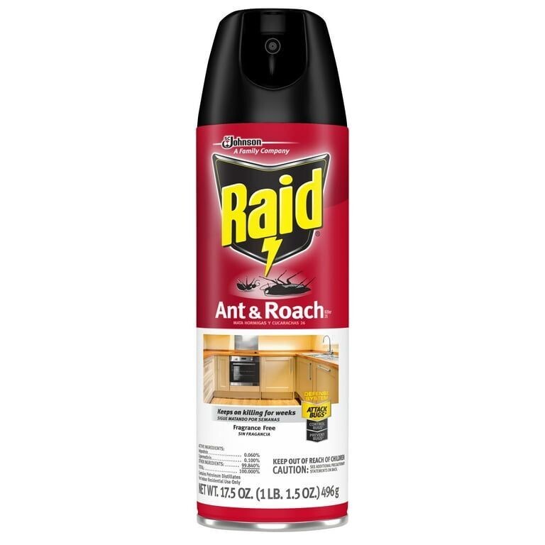 RAID ANT & ROACH KILLER 17.5 OZ FRAGRANCE FREE