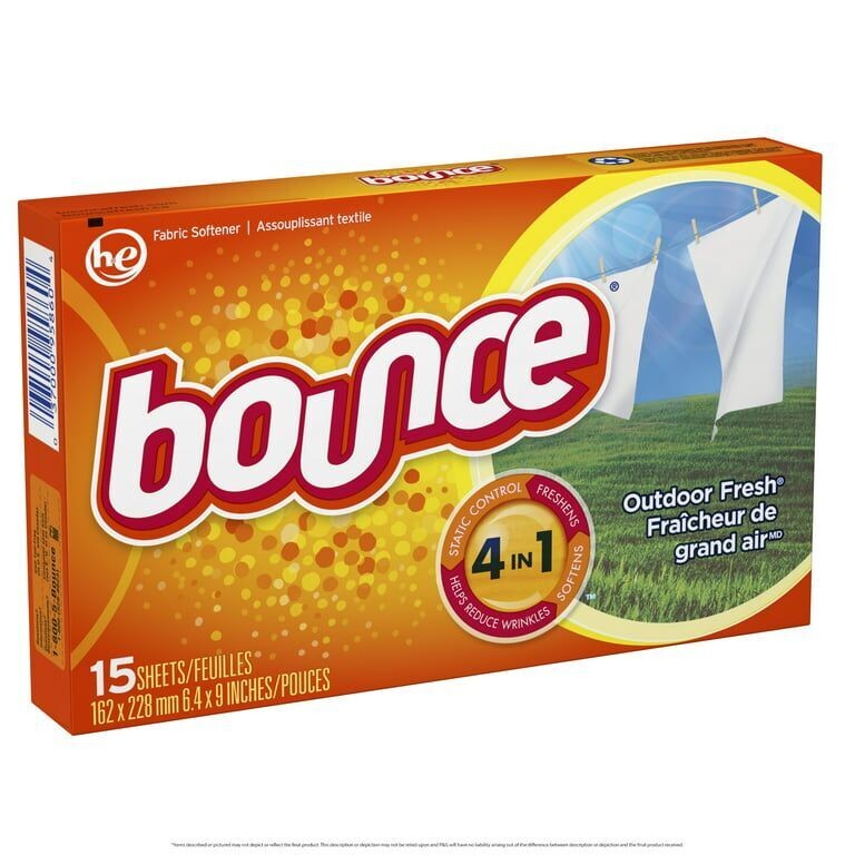 BOUNCE DRYER SHEETS 15 CT